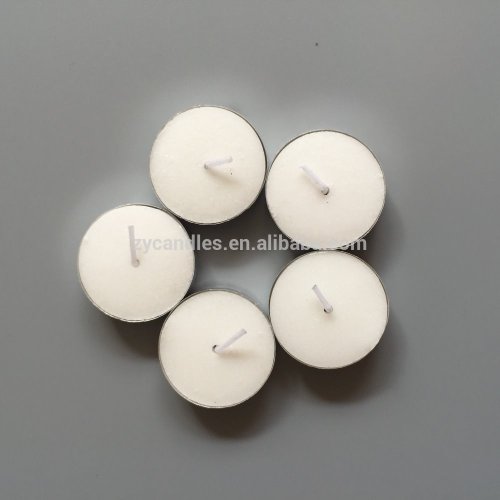 Mini Round Clear cup White Tealight Candles
