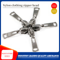 Nylon zipper head for clothing