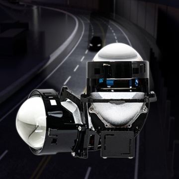 Lens de projetor LED de feixe triplo para carros