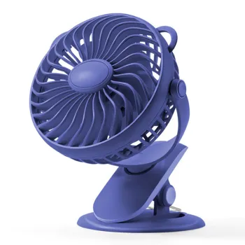 Portable Rechargeable Clip Fan with 360 Degree ABS PP Silica Gel Material Rotation and Air Cooling