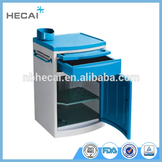 LS-4905 ABS plastic hospital bedside cabinet with dinning board hot selling