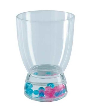 Acrylic Liquid Low Waist-Shaped Tumbler with Attractive Floaters