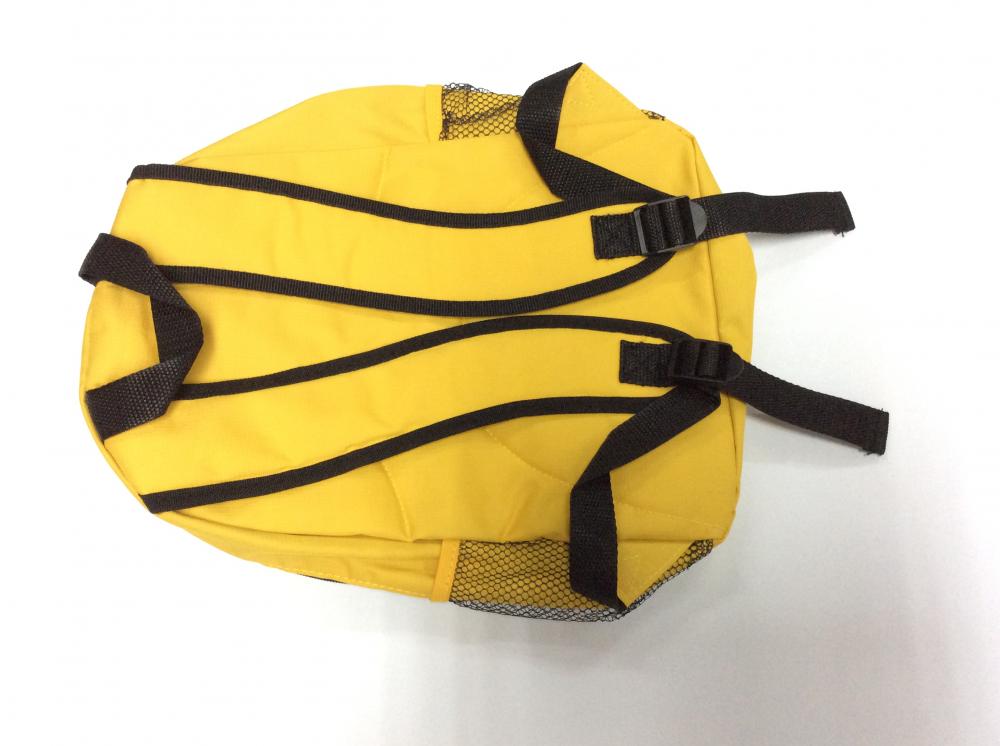 Practical yellow casual backpack