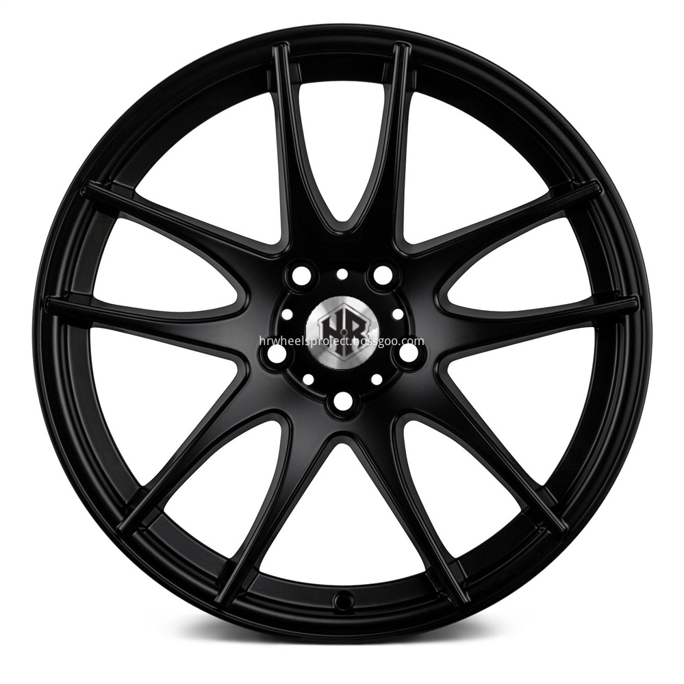 H R Tech Wheels Hr032 Matte Black Front