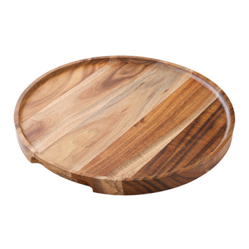 Acacia Wood Round Presentation Board Pizza Plate