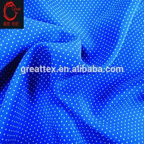 100%poly koshibo printed fabric, with dot.