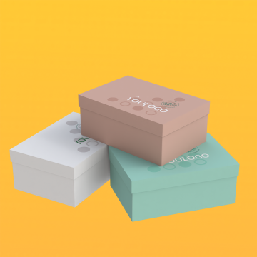 Custom Logo Printing Large Black Sneaker Shoe Boxes