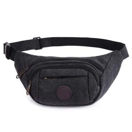 Durable Canvas Unisex Women Pack Sport Waist Bag