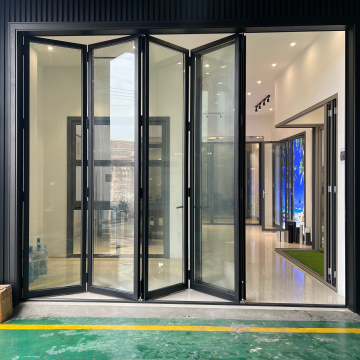 High Quality Commercial Double Glass Bi-Fold Exterior Doors