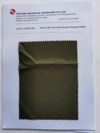 100% Recycled Polyester Diamond Taffeta