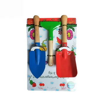 Kids Garden Tool Set: 3-Piece Wood Handle Bonsai & Succulent Tools