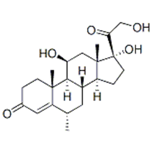 Pregn-4-en-3,20-dion, 11,17,21-trihydroxi-6-metyl-, (57276139,6a, 11b) CAS 1625-39-4