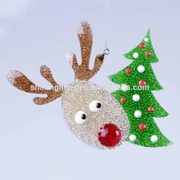 new style Shining Xmas Tree with Deer Christmas decoration