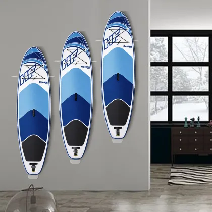 Clear Acrylic Surfboard Rack: Wall Mount Display Stand for Surfboards