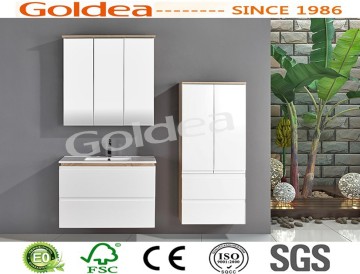 Economic White morden Hot selling PVC foiled Sink luxury Bathroom Vanity