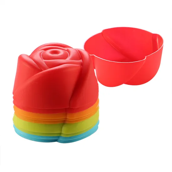 Flower Rose Shape  Muffin Cupcake Mold