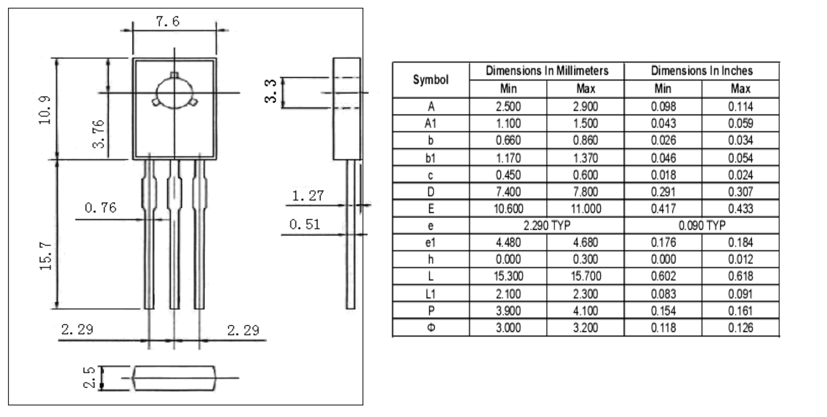 YZPST-2N6075B package