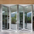 Heavy Duty Waterproof Power Coated Aluminum Glass Bi Fold Door