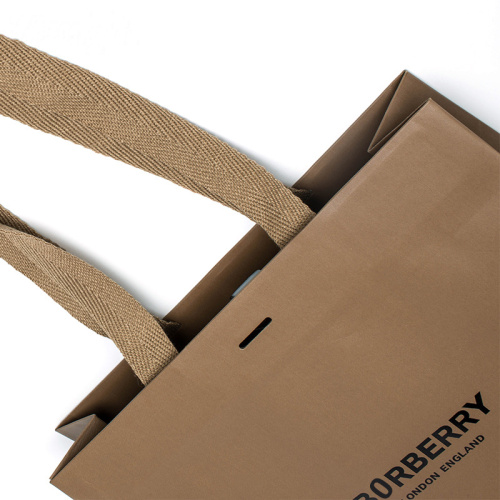 Kraft Paper Torby torebki z ubraniami z wstążką
