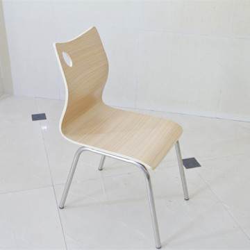 Bent wood chair simple imitation wood chair