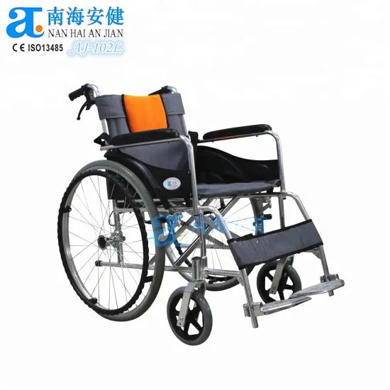 Portable Lightweight Aluminum Wheelchair with Rehabilitation Mesh Nylon Cloth for Sale