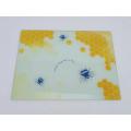 New product square tempered glass place mat