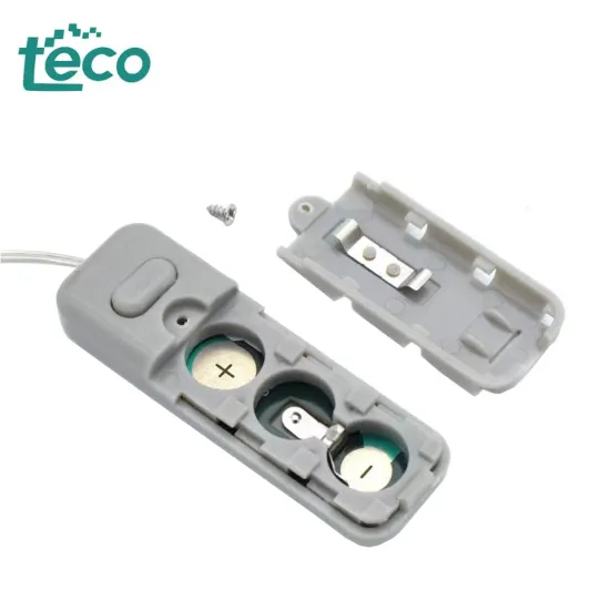 Flat AG13 LR44 Button Cell Battery Enclosure with Switch and Wire - Plastic Housing - ON/OFF
