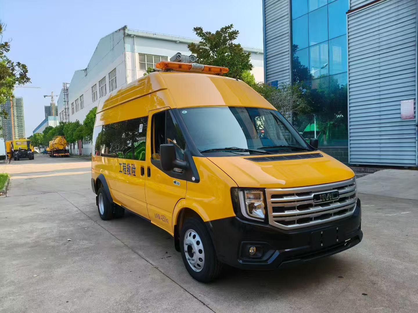 Versatile Engineering Rescue Vehicle with Pickup Design