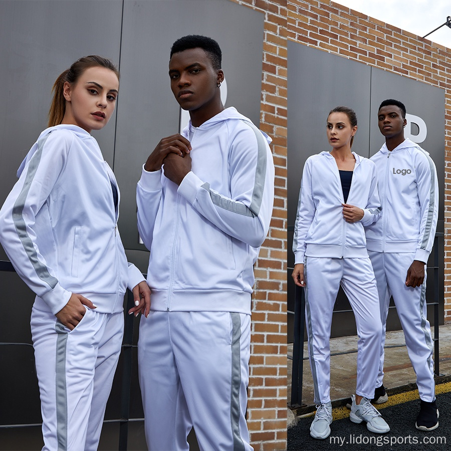 Mens Polyester Sports Tracksuit Runing Custom logo