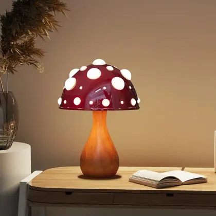 Matsutake Modern Indoor Bedside Decorative Table Lamp