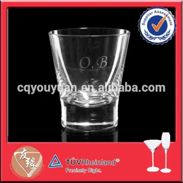 8oz customized whiskey tumbler with heavy base
