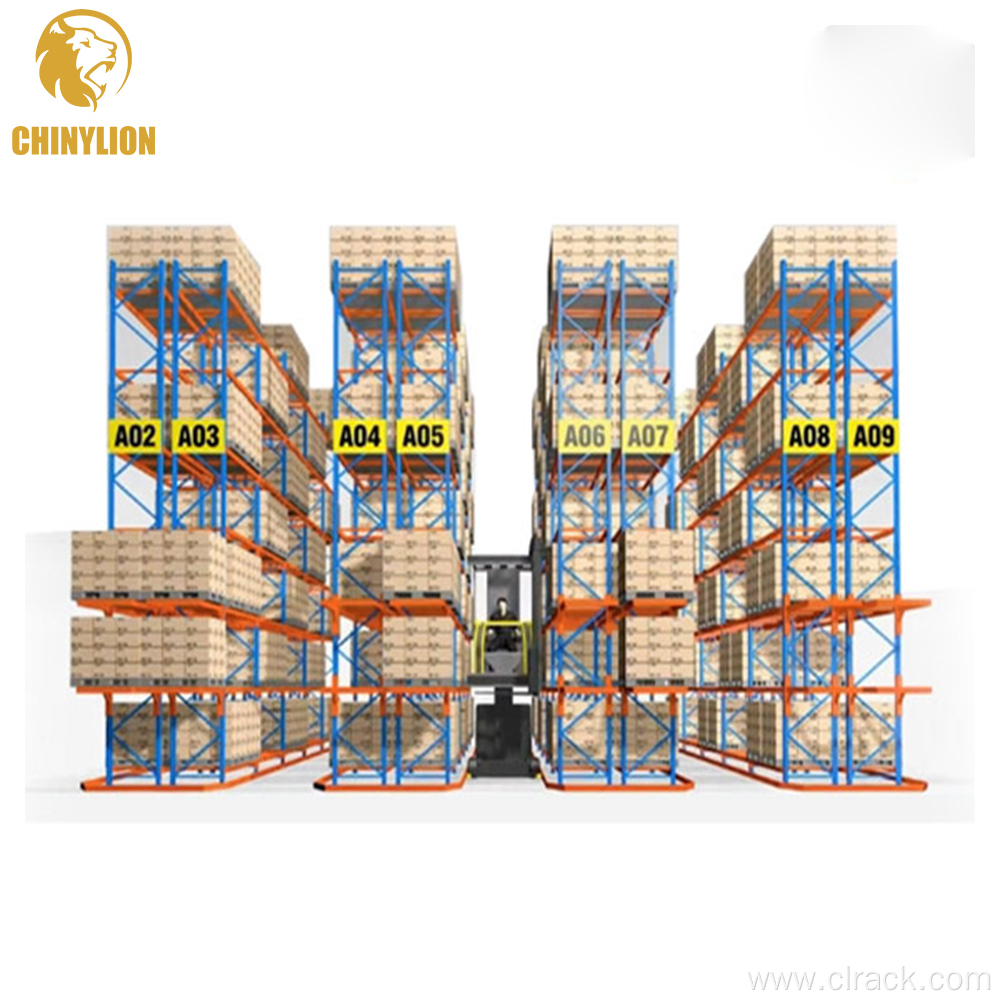 Warehouse Logistic Equipment Very Narrow Pallet Rack