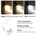 3000K fekete vasúti reflektorfényű COB LED -es fény