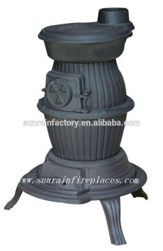 cast iron wood burning pot belly stove/ burner(JA028)