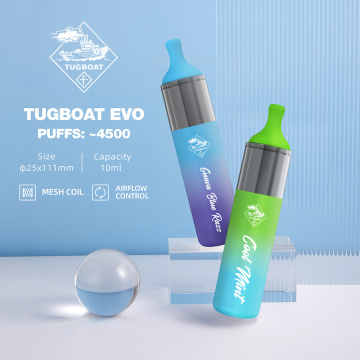 Billiges Schleppboot Evo 4500 Puffs Einweg -Vape -Gerät