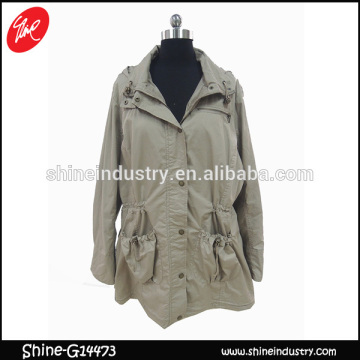 Fashion spring casual fabric women windbreak