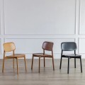 Silla de comedor de madera para uso en cafeterías y hoteles