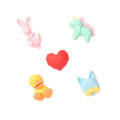 100Pcs Cute Mini Cartoon Section Animal Flat Back Heart Faceted Resin Cabochons Scrapbooking DIY Jewelry Craft Decor Accessorie