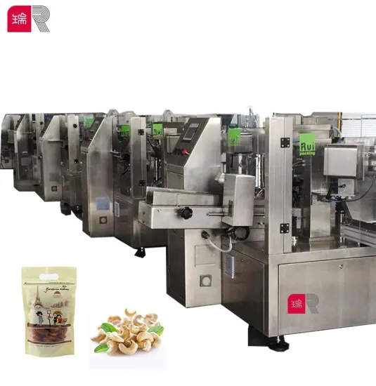 R8-200 Automatic Rotary Packing Machine for Dried Fruits, Nuts, Chocolate, Cake, and Biscuits