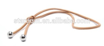 Unisex stitched genuine leather strap necklace