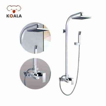 Bath Brass 8'' Square Overhead Rain Shower Faucet in Oil Rubbed Bronze Black
