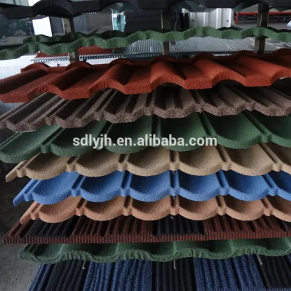 New building construction materials Color glazed steel sheet roofing step tiles