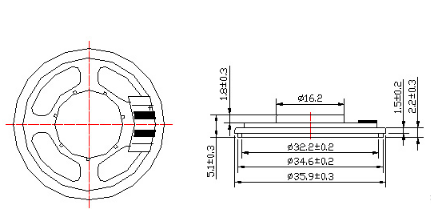 36mm speaker