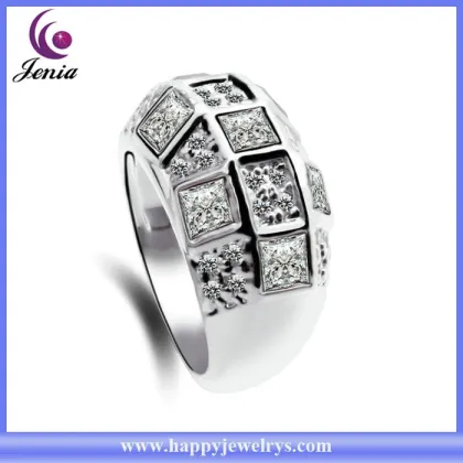 Alibaba express hot selling white Austrian crystal elegant gold diamond ring ( YWR2014794-2)