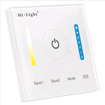 Panel Milight P2: Pengontrol LED yang komprehensif untuk penyesuaian kecerahan dan suhu warna untuk strip LED dan lampu panel