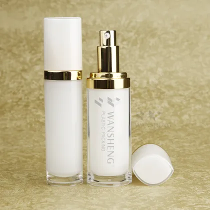 acrylic organic skin care bottle