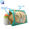 Custom kraft paper powder packaging bag with window