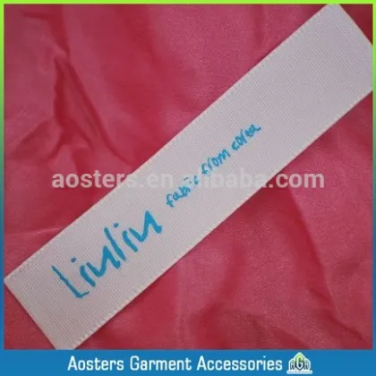 design clothing make silk size printed labels