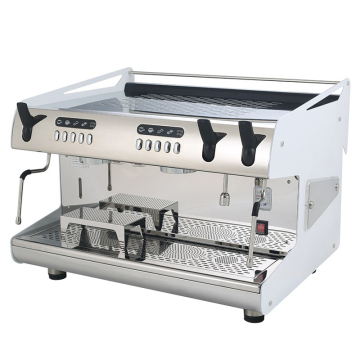 Commercial Espresso Coffee Machine - Cafe Cappuccino Americano Maker, 2 Group, Semi-Auto, Italy, Electric, Stainless Steel