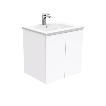 FingerPull Gloss White 600 Wall-Hung Vanity